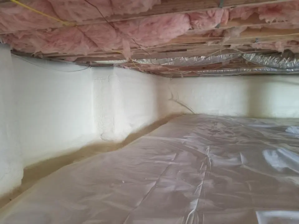 Crawl space encapsulation with closed-cell spray foam for Roof Maintenance in Ferguson
